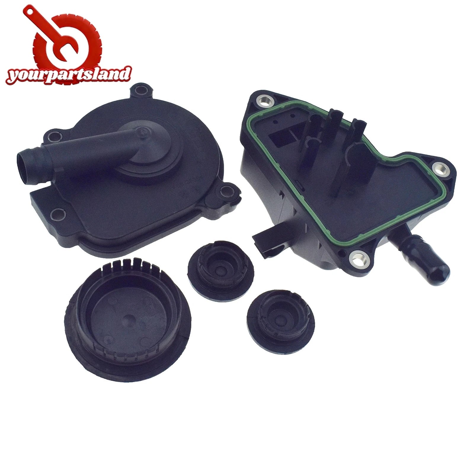 Oil Separator Crankcase Vent Valve PVC Breather & Cam Plug Set For Mercedes M272 6B93BC-57