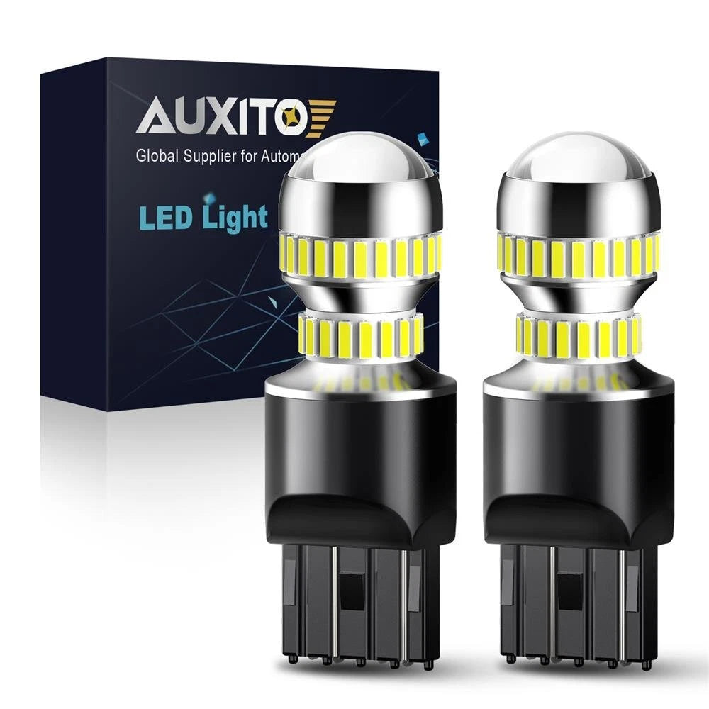 AUXITO 7443 7440 Brake Stop Reverse Light Bulbs LED White Extreme Bright 54H EOA AUXITO