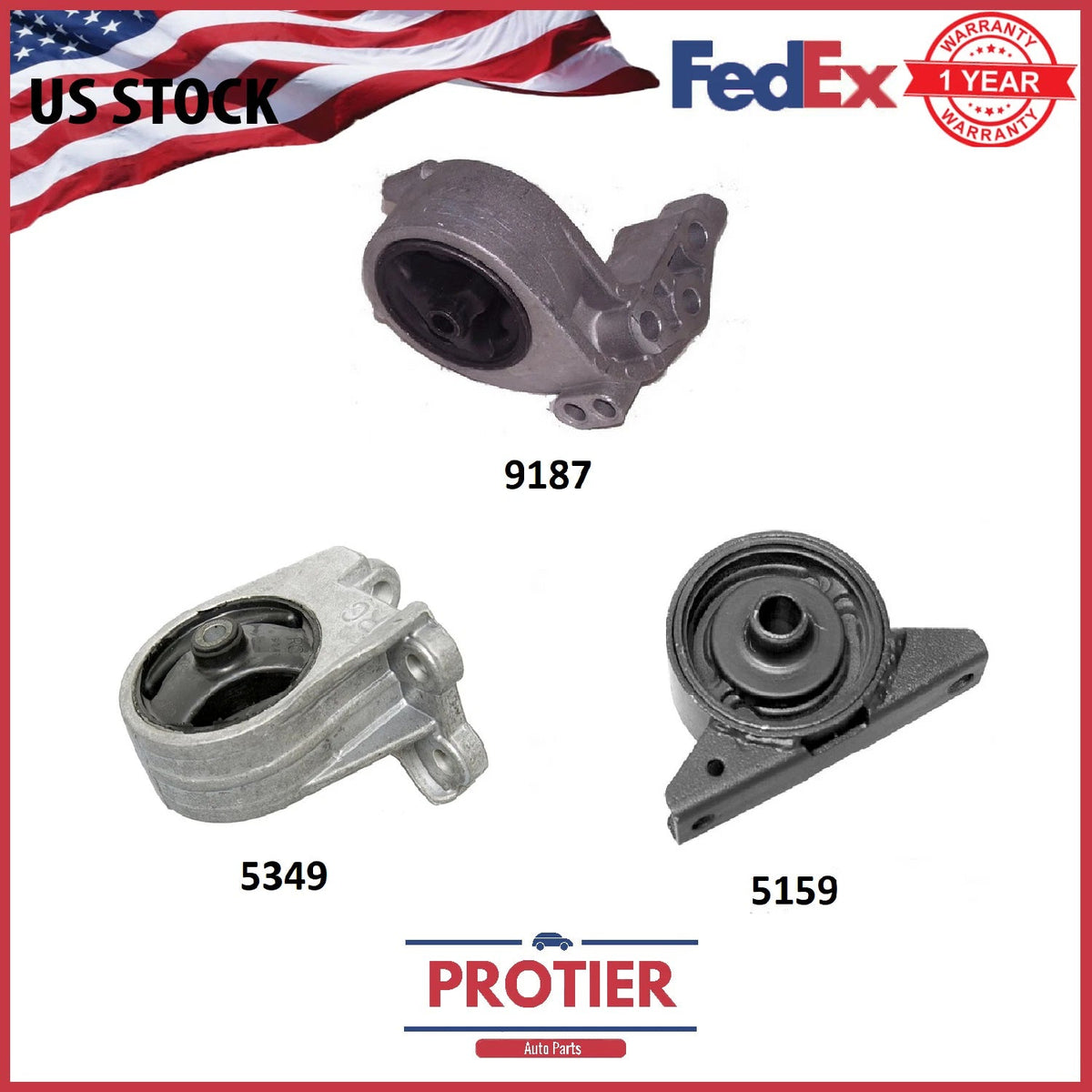 Fits Mitsubishi Galant Fits Chrysler Sebring1999-2005 3.0L Right Motor Mount Kit 6B93BC-57