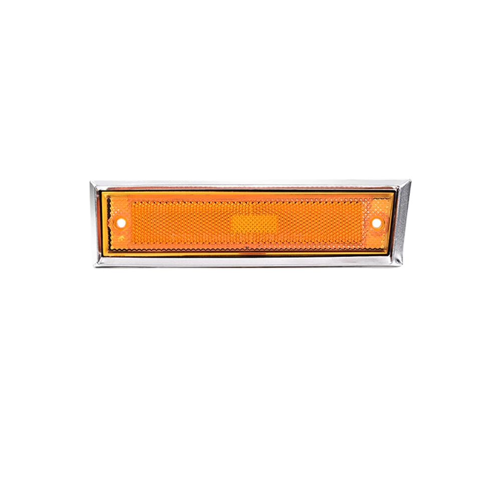 For 1981-91 Chevy GMC C/K Amber Front Bumper Side Marker Light Fender Lamp Shell 6B93BC-57