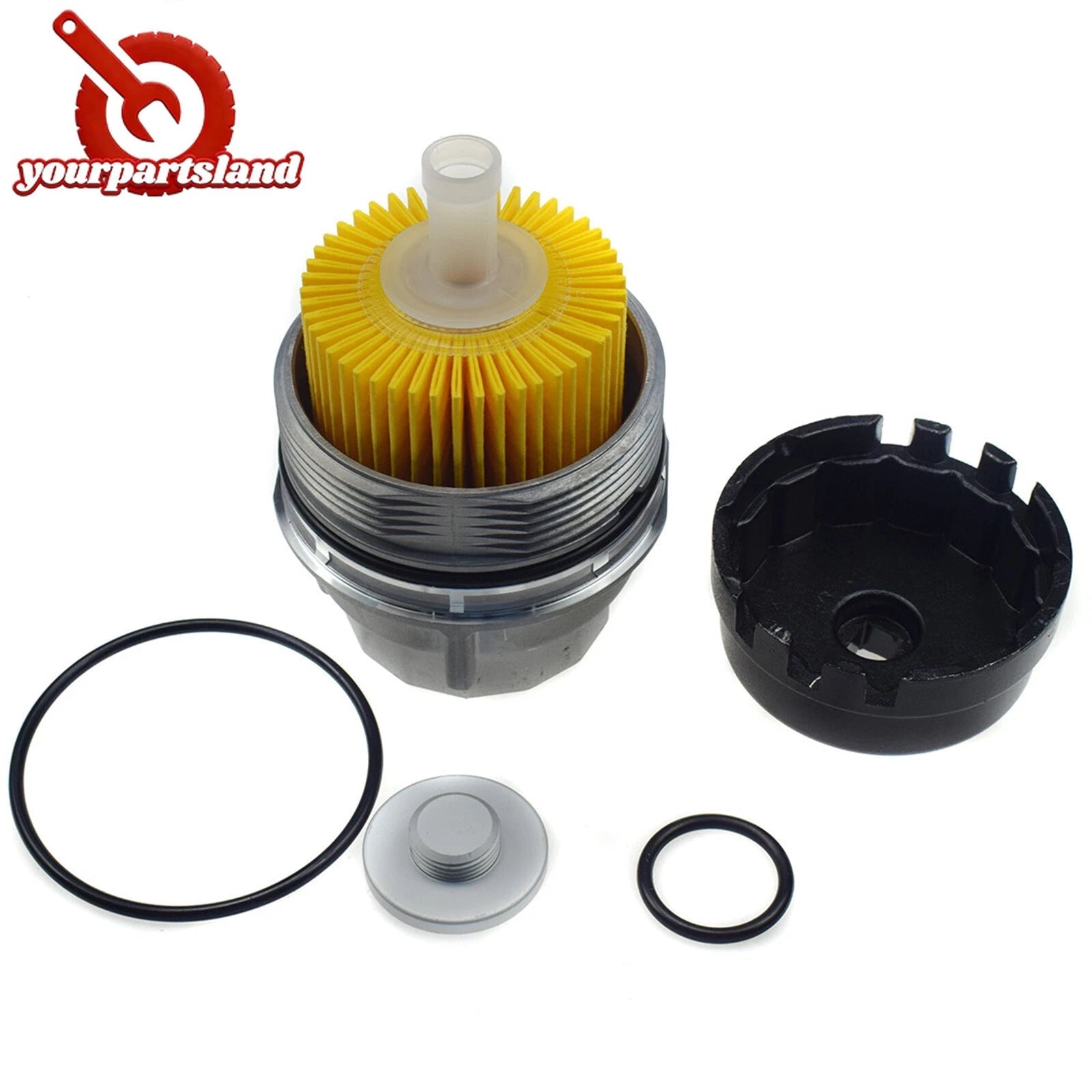 For TOYOTA Avalon Camry LEXUS Oil Filter Housing Cap & Plug & Filter 15620-31060 6B93BC-57