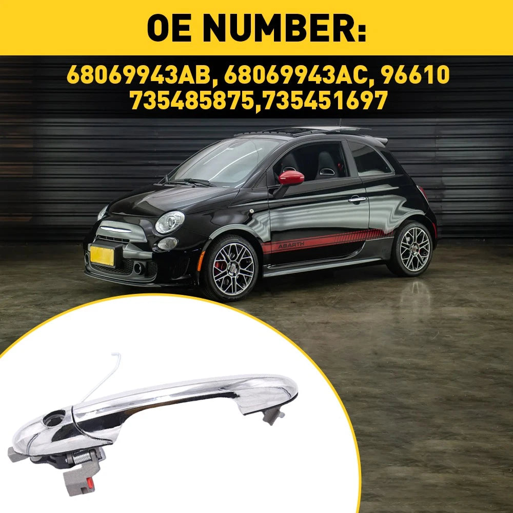 Exterior Door Handle Front Driver Left LH Side Hand for Fiat 500 68069943AC EOA 6B93BC-57