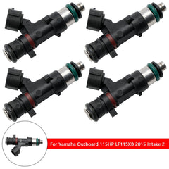 4Pcs Fuel Injectors Fit For Yamaha Outboard 2014-2021 115HP 6DA-13761-01-00