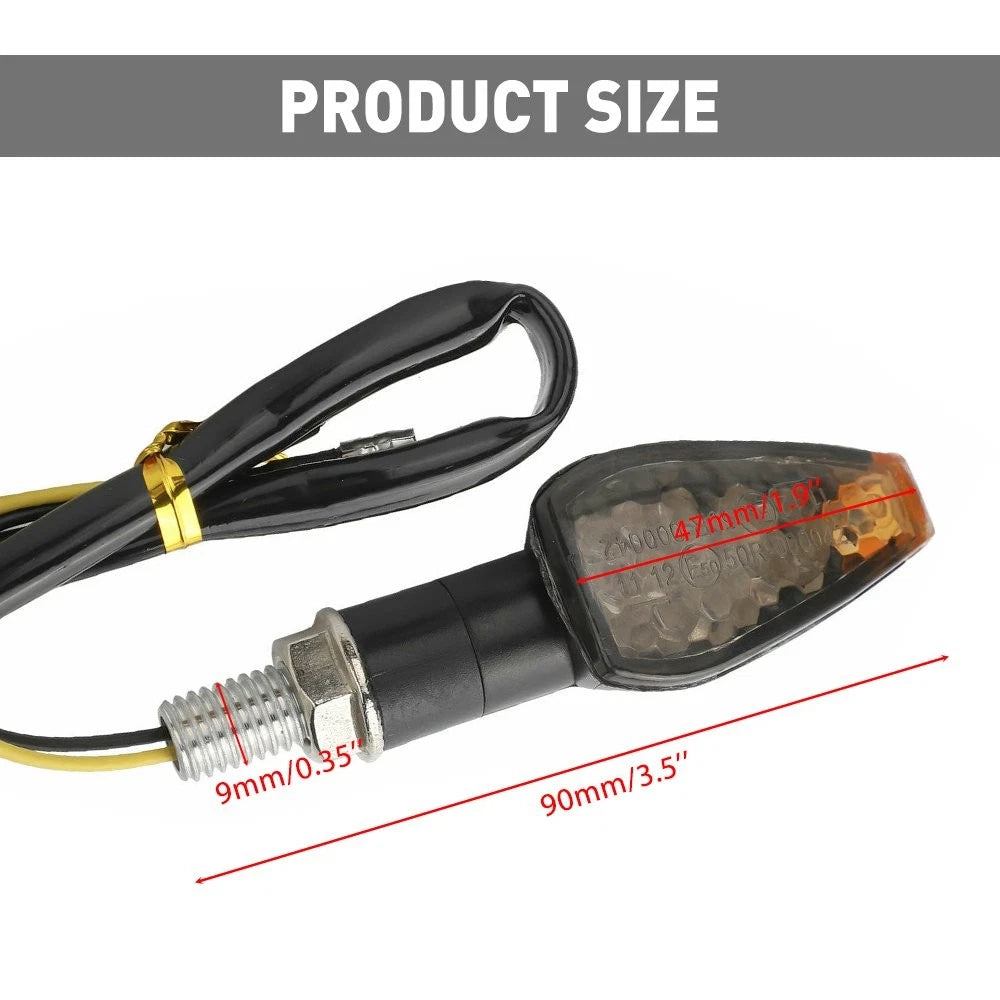 2PCS MOTORCYCLE LED TURN SIGNALS BLINKERS LIGHTS FOR HONDA CBR600RR CBR500R 300R 6B93BC-57
