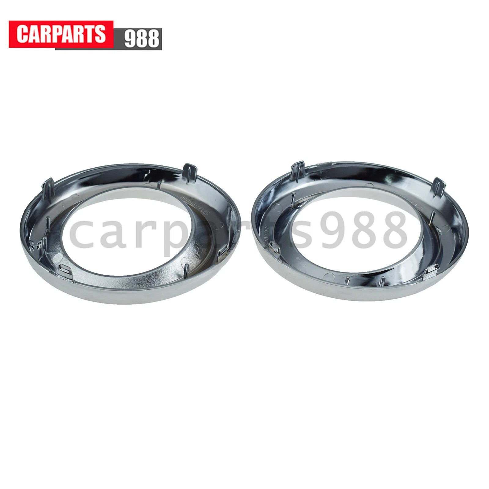 Pair Chrome Fog Light Trim For 2009-2012 Toyota RAV4 521280R030 521270R030 6B93BC-57