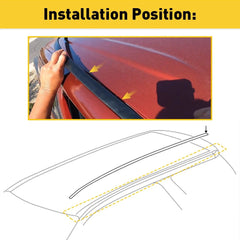For TOYOTA 2007-2020 Tundra DOUBLE CAB Roof-Drip Right Molding & Left Side EOA 6B93BC-57