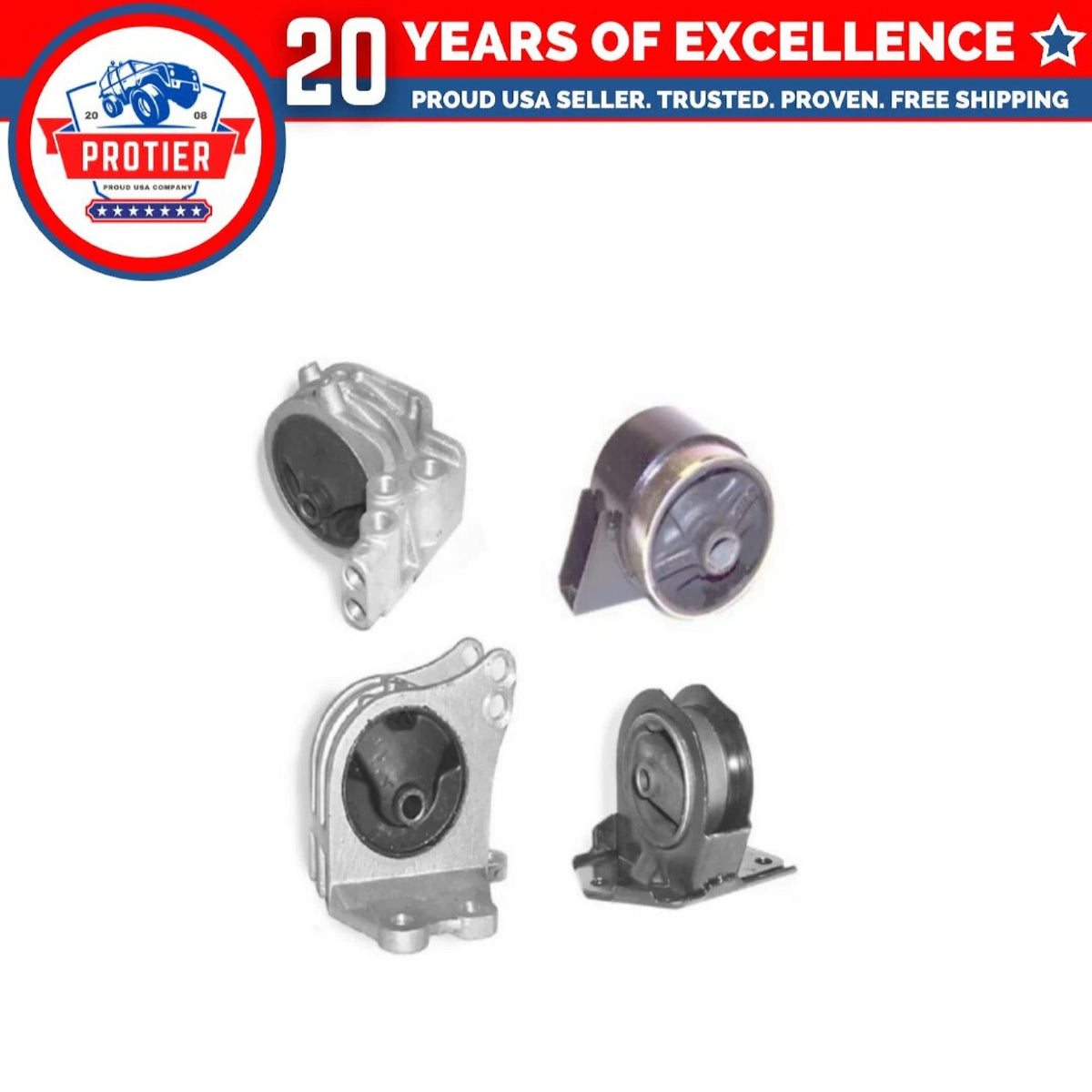 Motor & Trans Mount 4PCS Set Compatible for 1994-1998 Mitsubishi Galant 2.4L 6B93BC-57