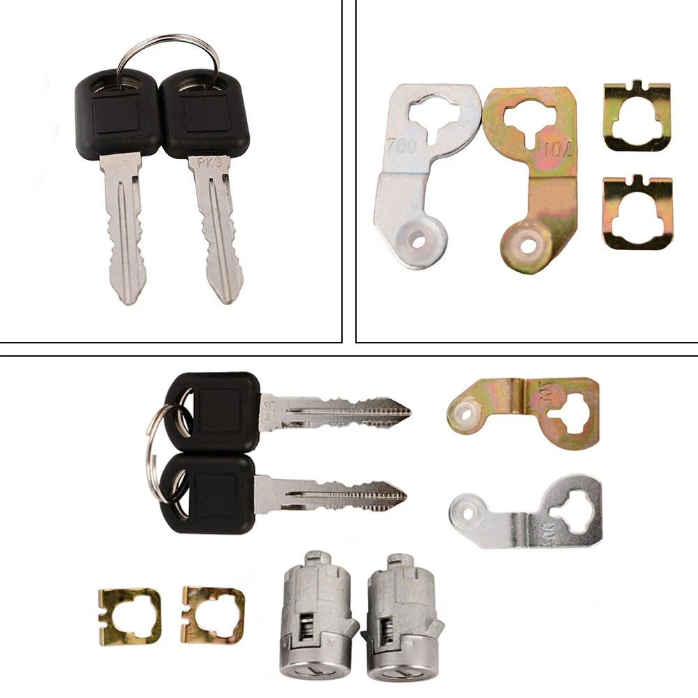 Door Lock Cylinder Set W/ Keys For 2001-2006 GMC CHEVY SILVERADO TAHOE 15298924 6B93BC-57