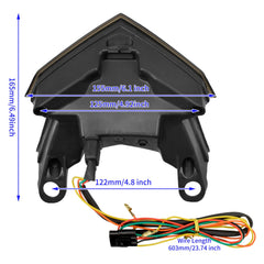 Turn Signal Integrated LED Tail Light For Kawasaki Z800 Ninja ZX6R/ZX636 Z125 US