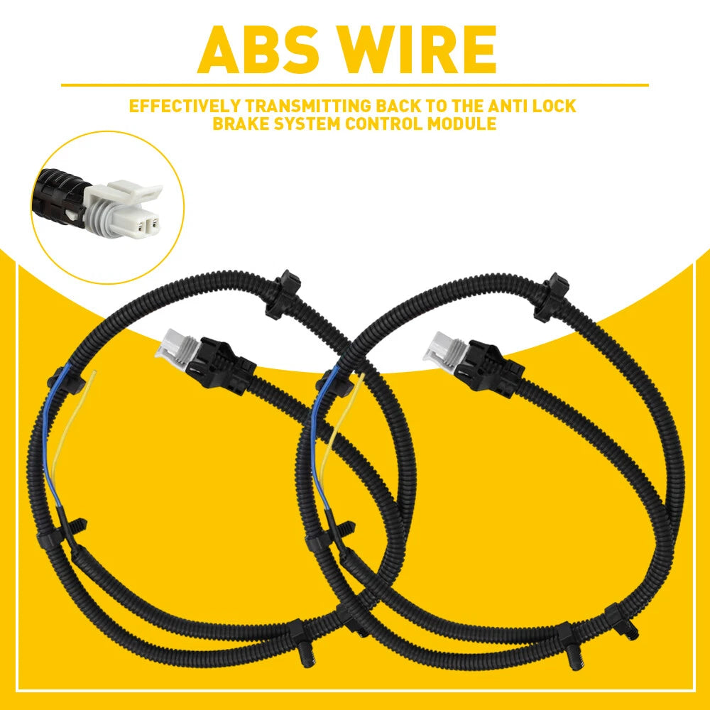 ABS Wheel Speed Sensor Wire Harness Front Fit Left/Right Chevrolet Impala 2PCS 6B93BC-57