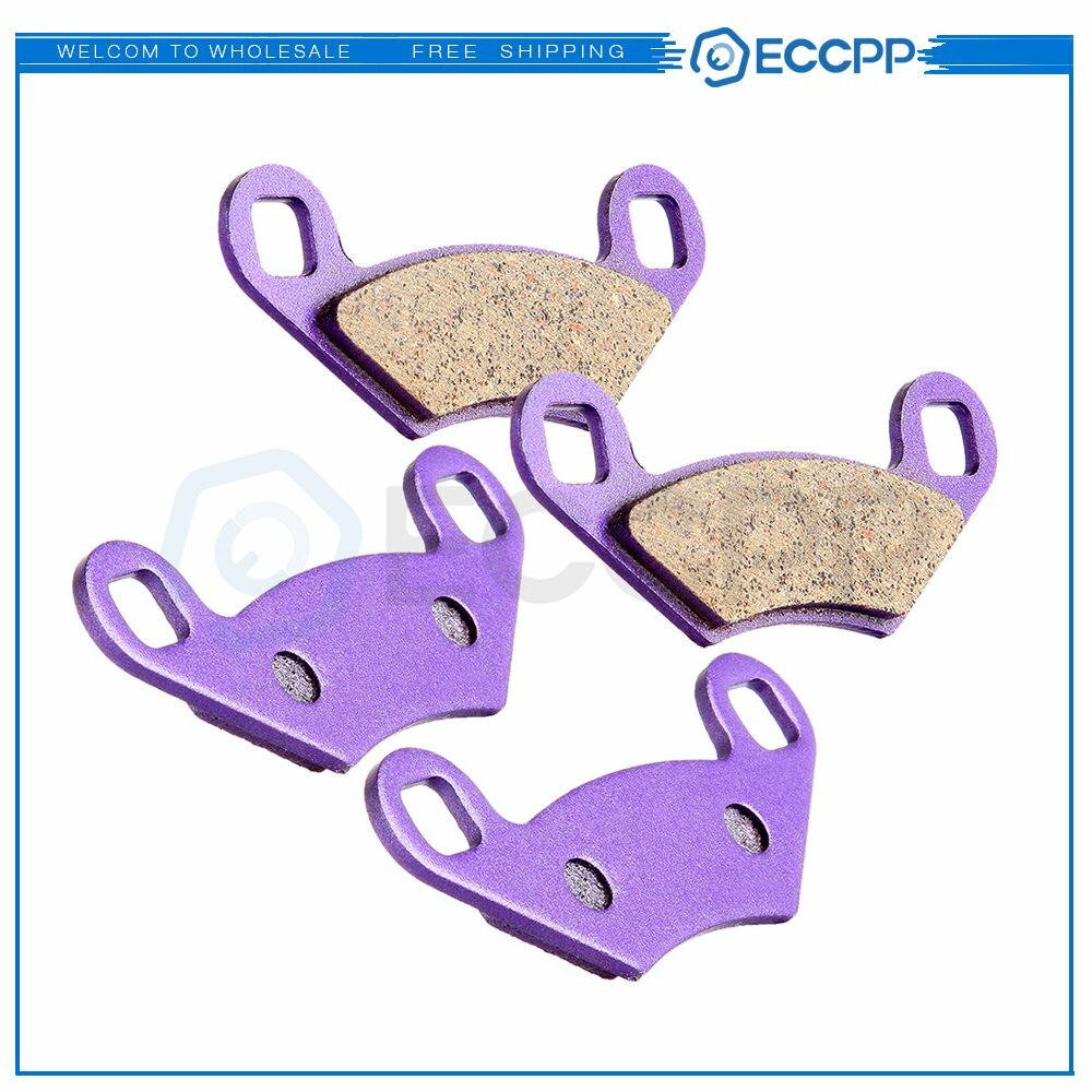 2 Pairs Brake Pads Front/Rear For Polaris Sportsman X2 550 Carbon Fiber 6B93BC-57