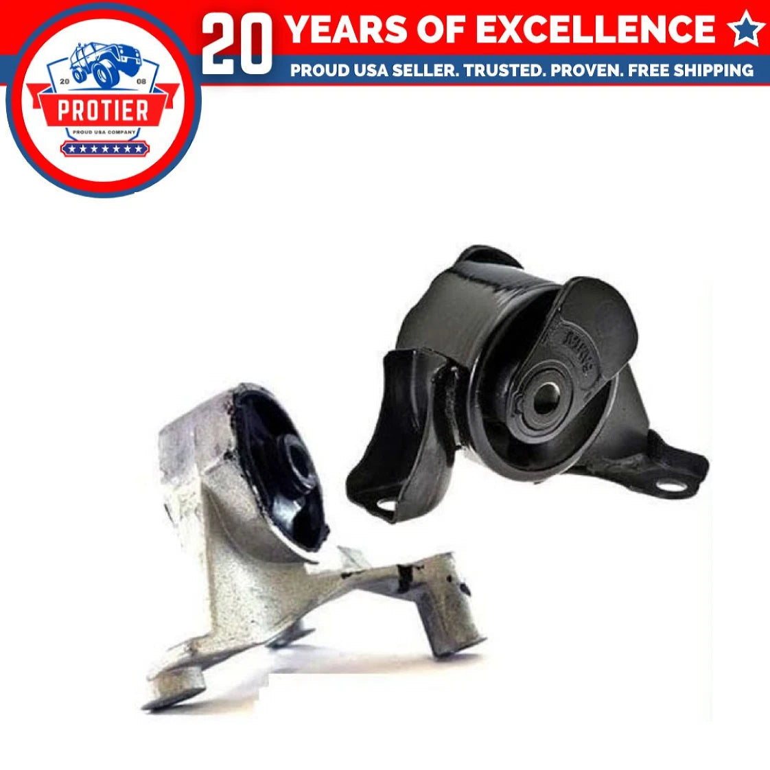 Motor & Trans Mount Set for 2001-2005 Honda Civic 1.7L for Manual Trans 2PCS 6B93BC-57