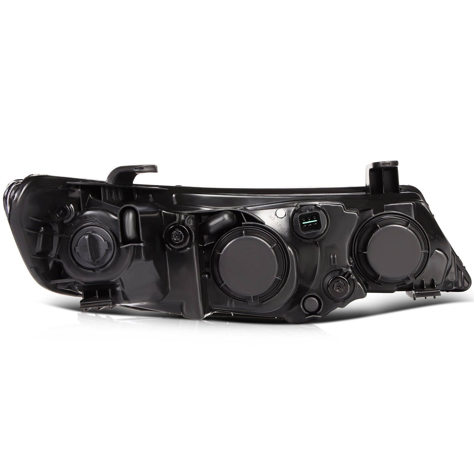 Pair Halogon Headlights Assembly For 2010-2013 Kia Forte 2.0L 2.4L Black Amber 6B93BC-57