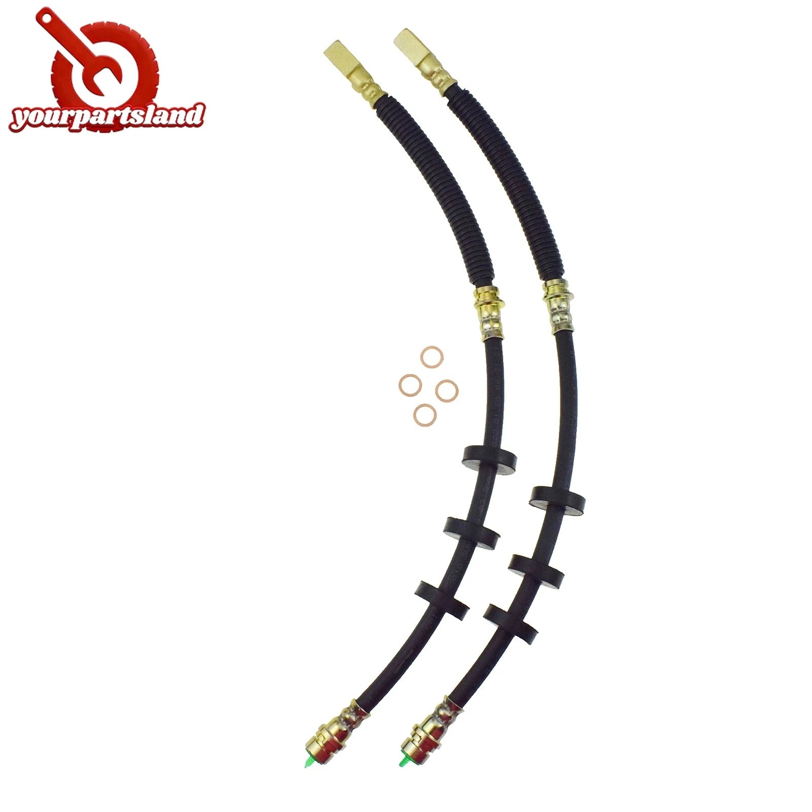 Front LH & RH Brake Hydraulic Hose for Ford Focus 2.0L 2.5L 2008 2009 2010 2011 6B93BC-57