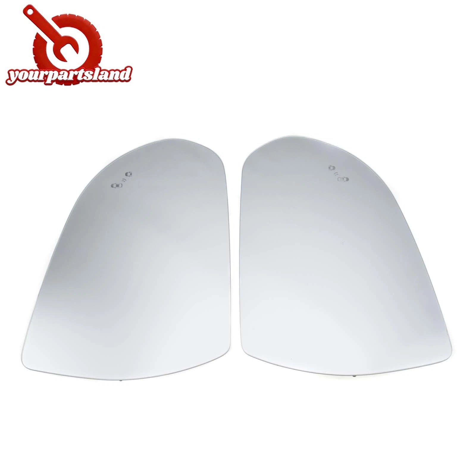 Pair Heated Rearview Mirror Glass W/ Blind Spot For Hyundai Elantra AD 2016-2020 6B93BC-57