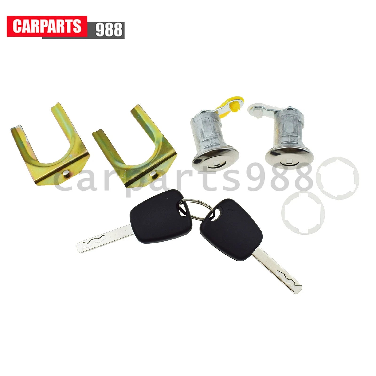 Cylinder Door Lock Barrel With Keys Fit For Citroen C1 Peugeot 107 Toyota Aygo 6B93BC-57