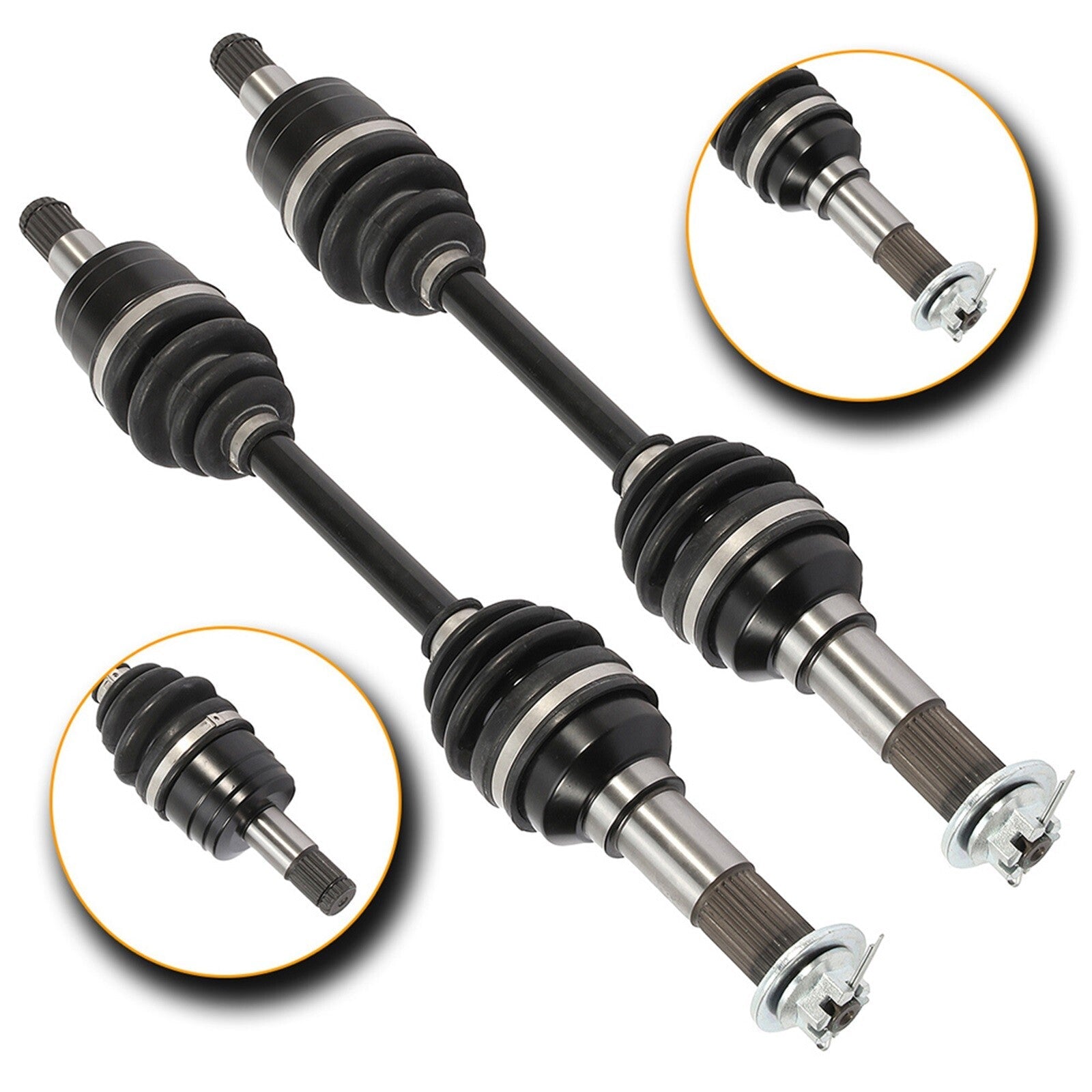 2Pcs Front CV Axles For Yamaha Kodiak 400 Grizzly 350 400 Wolverine 450 6B93BC-57