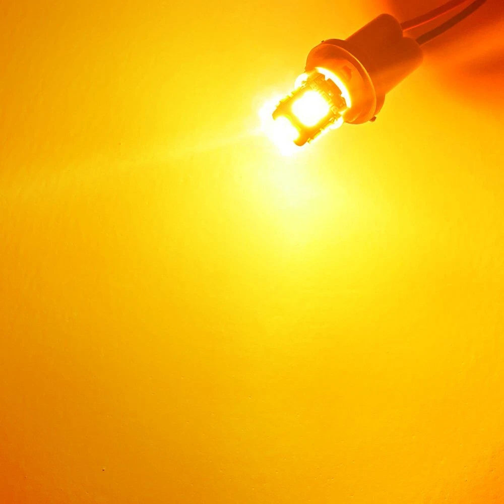 10X Amber AUXITO 175 2825 Light Bulb Super Bright 168 194 T10 LED Parking 3000K AUXITO