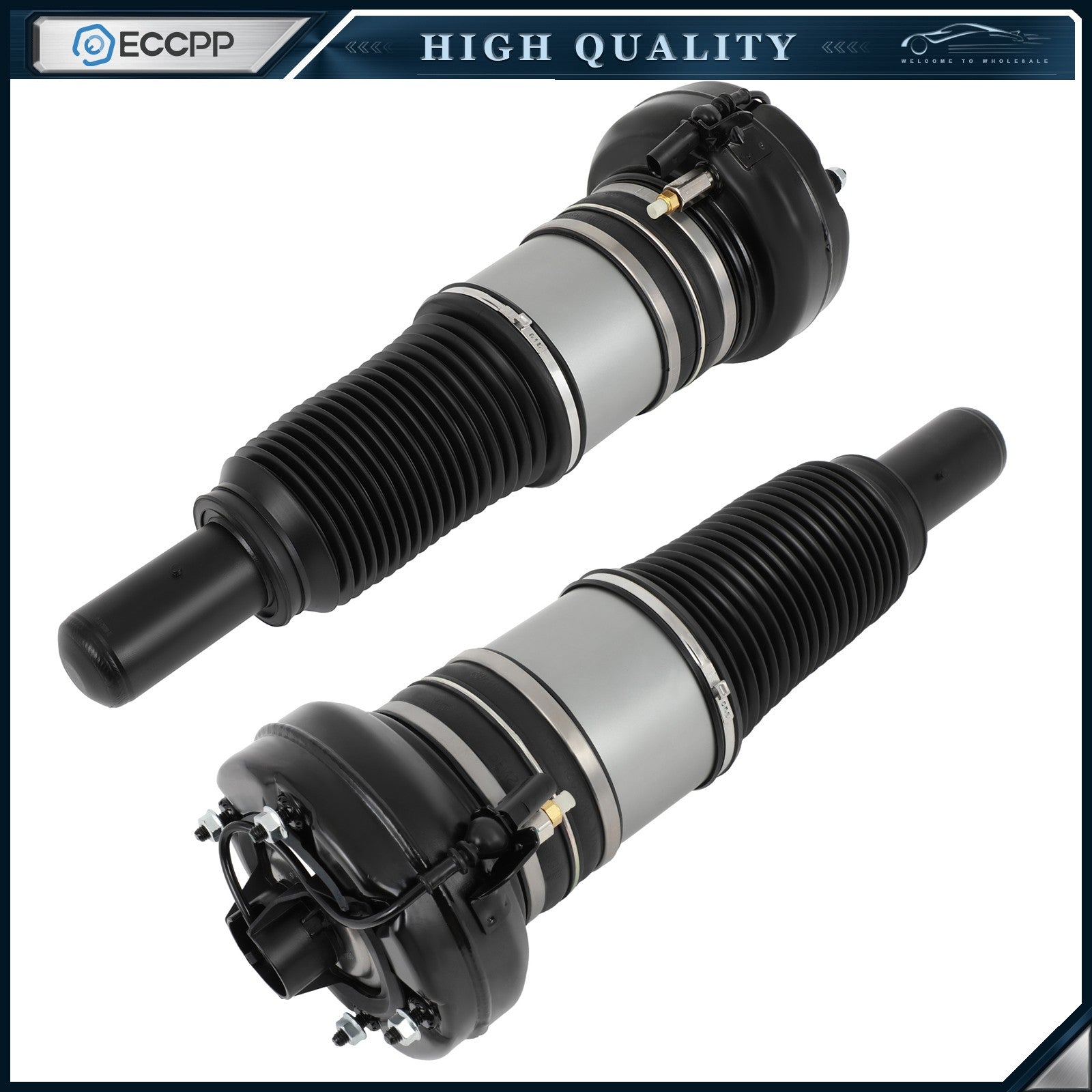 Front Pair Left/ Right Air Suspension Shock Struts For 2015-2021 Porsche Macan 6B93BC-57