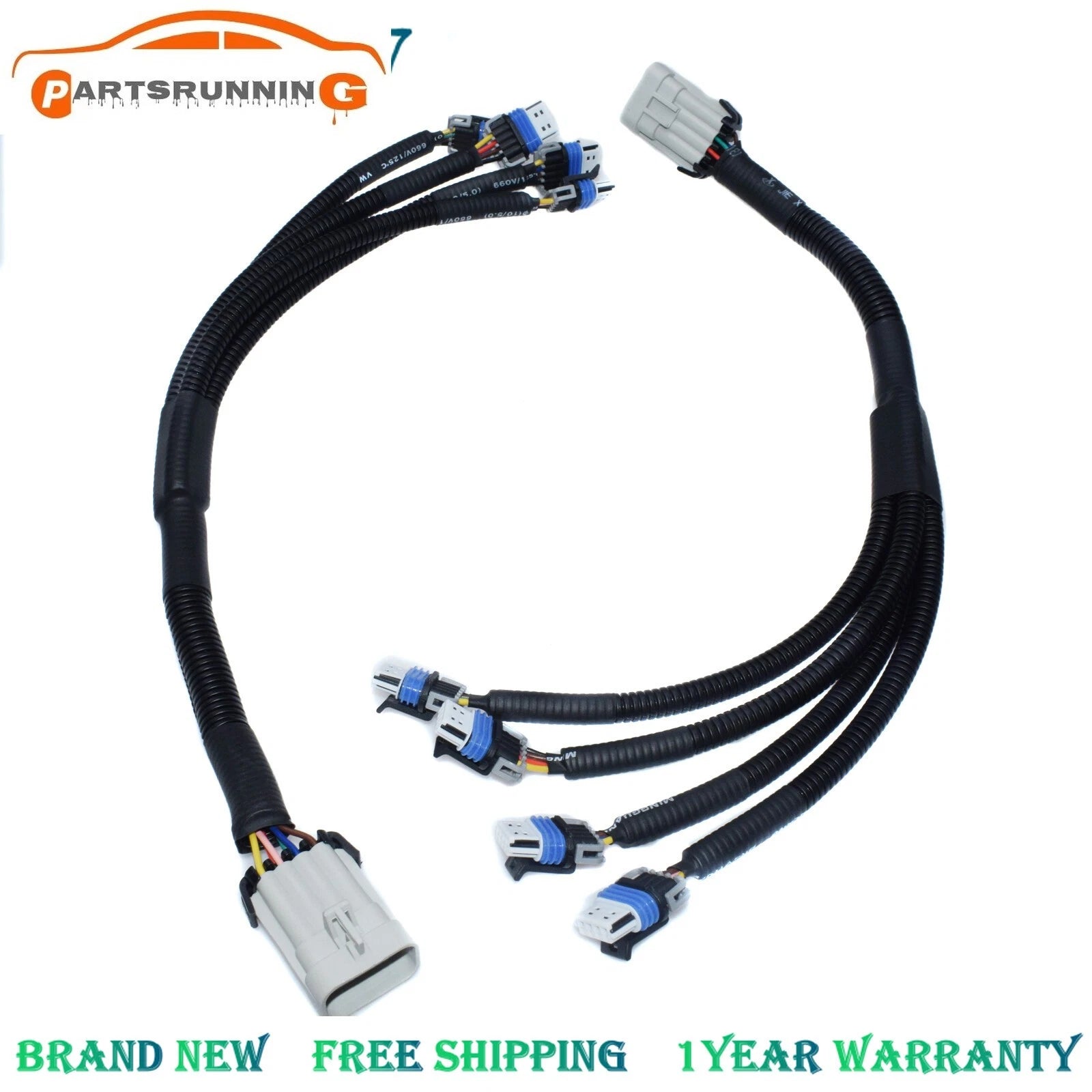 LSX-RELOCATION IGNITION COIL HARNESS PLUG FOR LS LS1 LS2 LS3 LS6 LQ4 LM7 2PCS 6B93BC-57