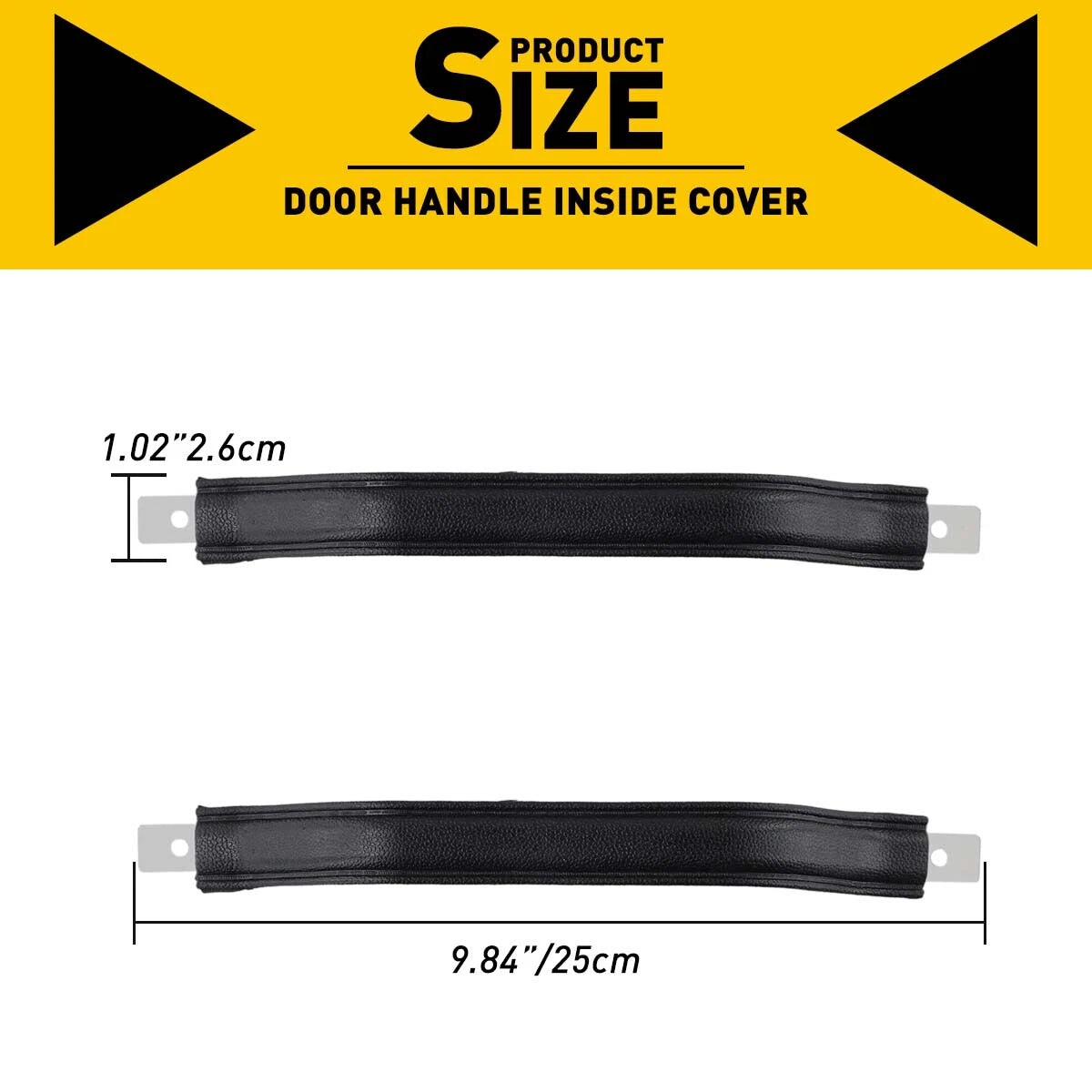 2pc Automotive Interior Door Handle Pull Fit for Jeep CJ5 CJ7 Wrangler 55009801K 6B93BC-57