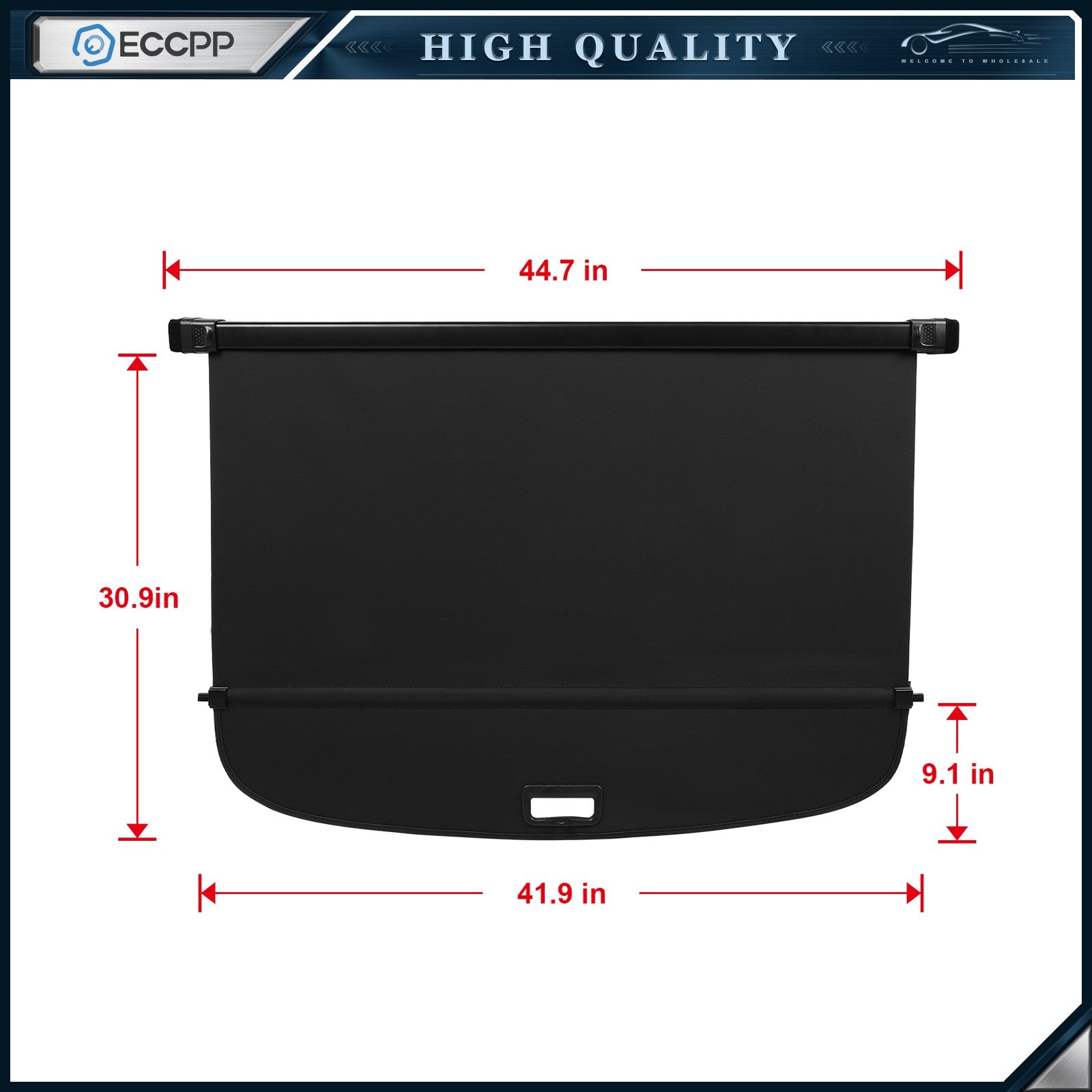 ECCPP Retractable Rear Cargo Cover Luggage Shield Shade For 2026 Audi Q5 SQ5 KOEEP