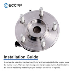 1Pc Wheel Hub Bearing Front 2WD For 2000-2008 Jaguar S-Type 2004 2005 XJ8 XJR