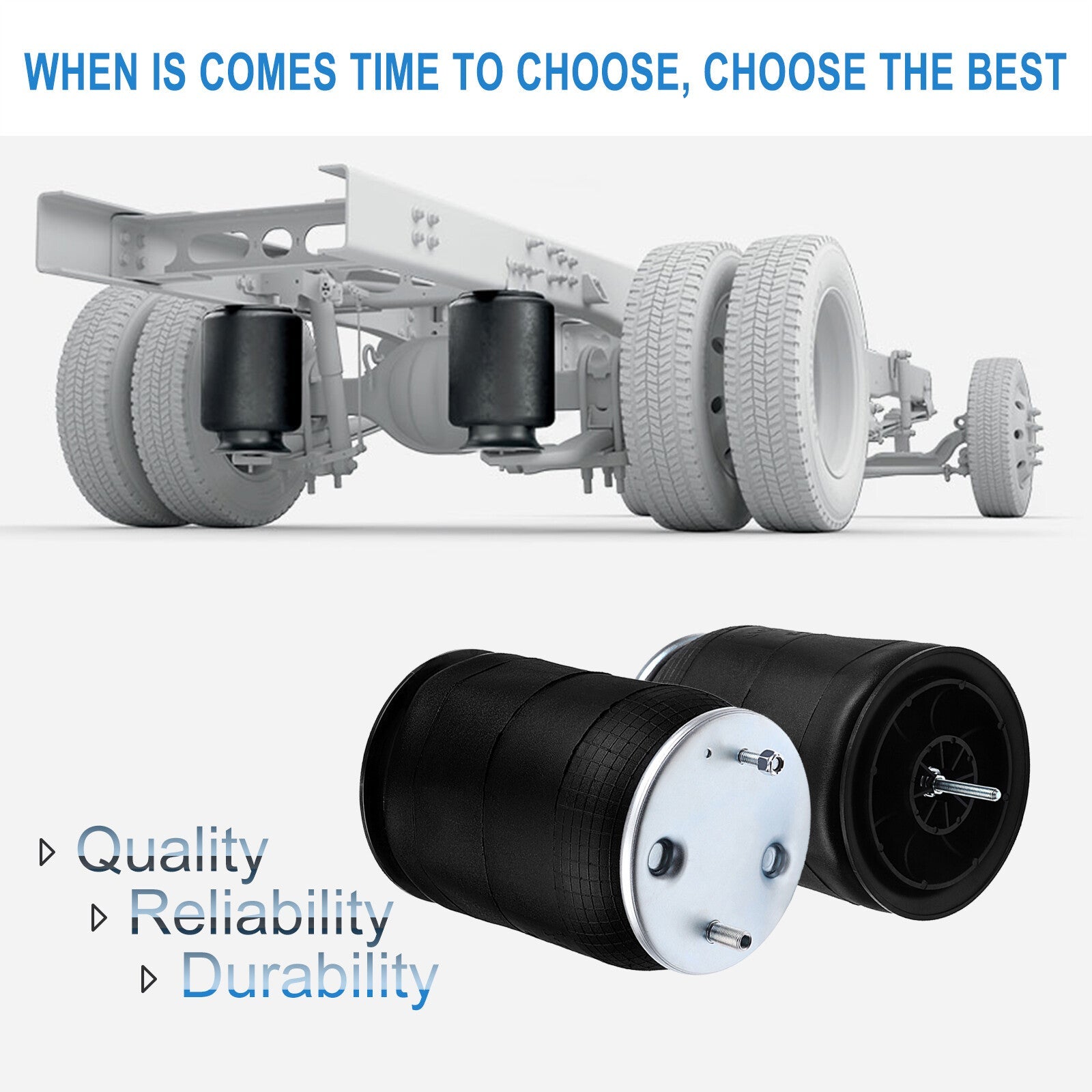 Pair Air Suspension Air Bags W01-358-9875 For Navistar Goodyear 1R12-432 6B93BC-57