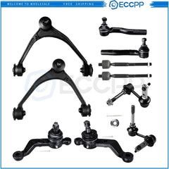 Front Upper Control Arm Ball Joint Tie Rod End Suspension Kit For 98-2000 GS400