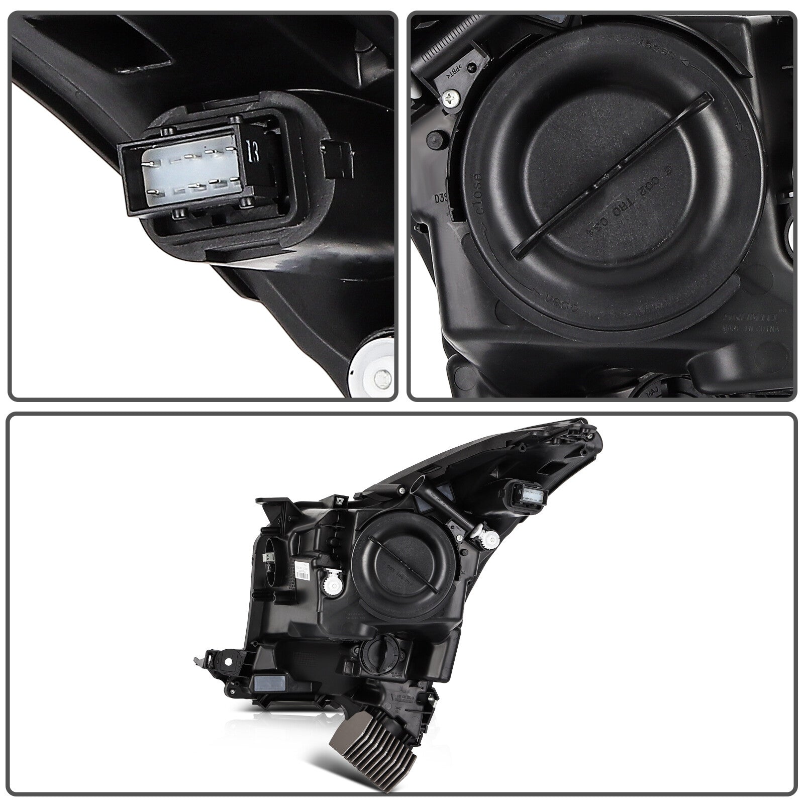 Headlights Assembly For 2017-2013 Cadillac XTS 3.6L LED HID/Xenon Chrome LH+RH 6B93BC-57