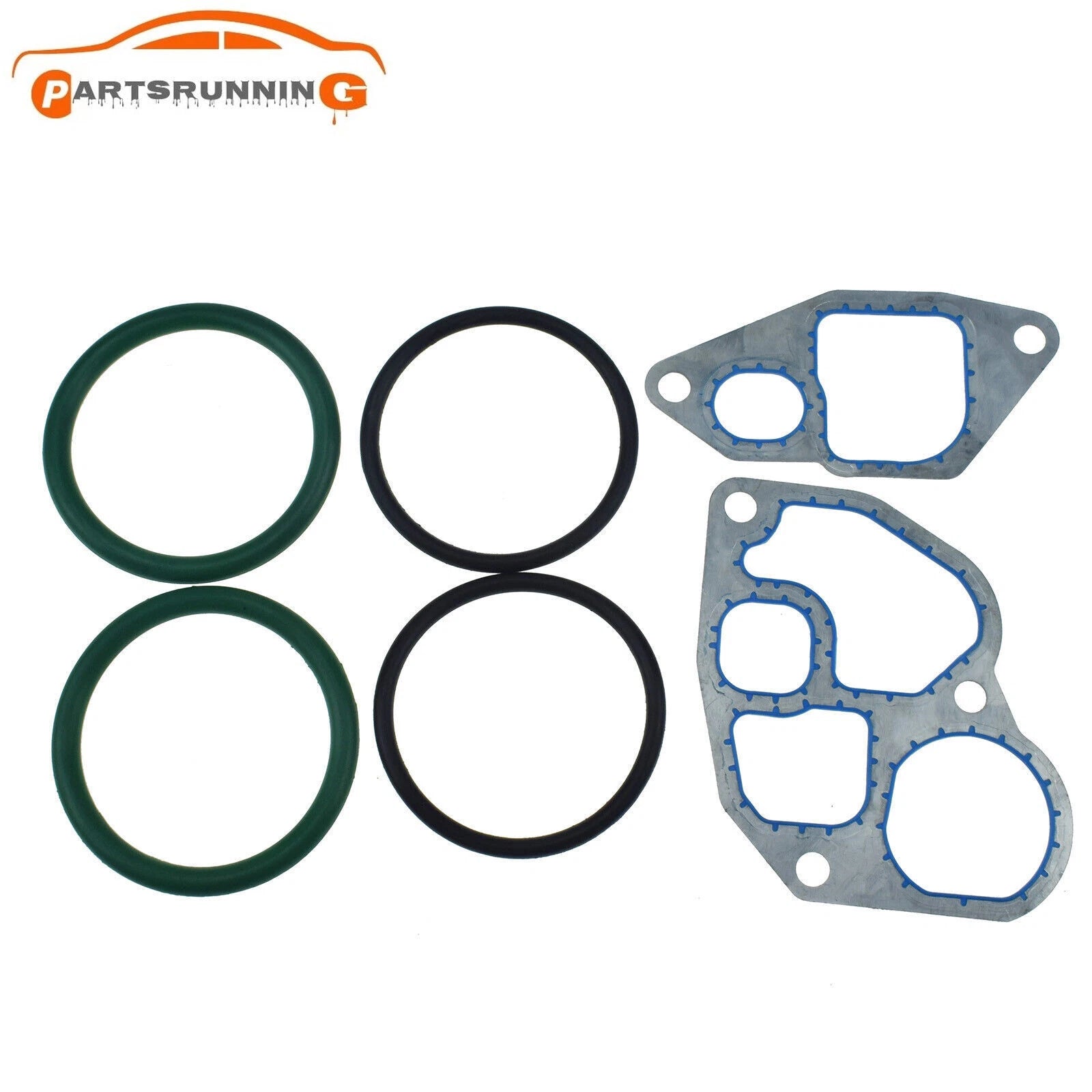 Oil Cooler Gasket O-ring Kit For 1994.5-2003 Ford 7.3L V8 Diesel F4TZ-6A636-A 6B93BC-57
