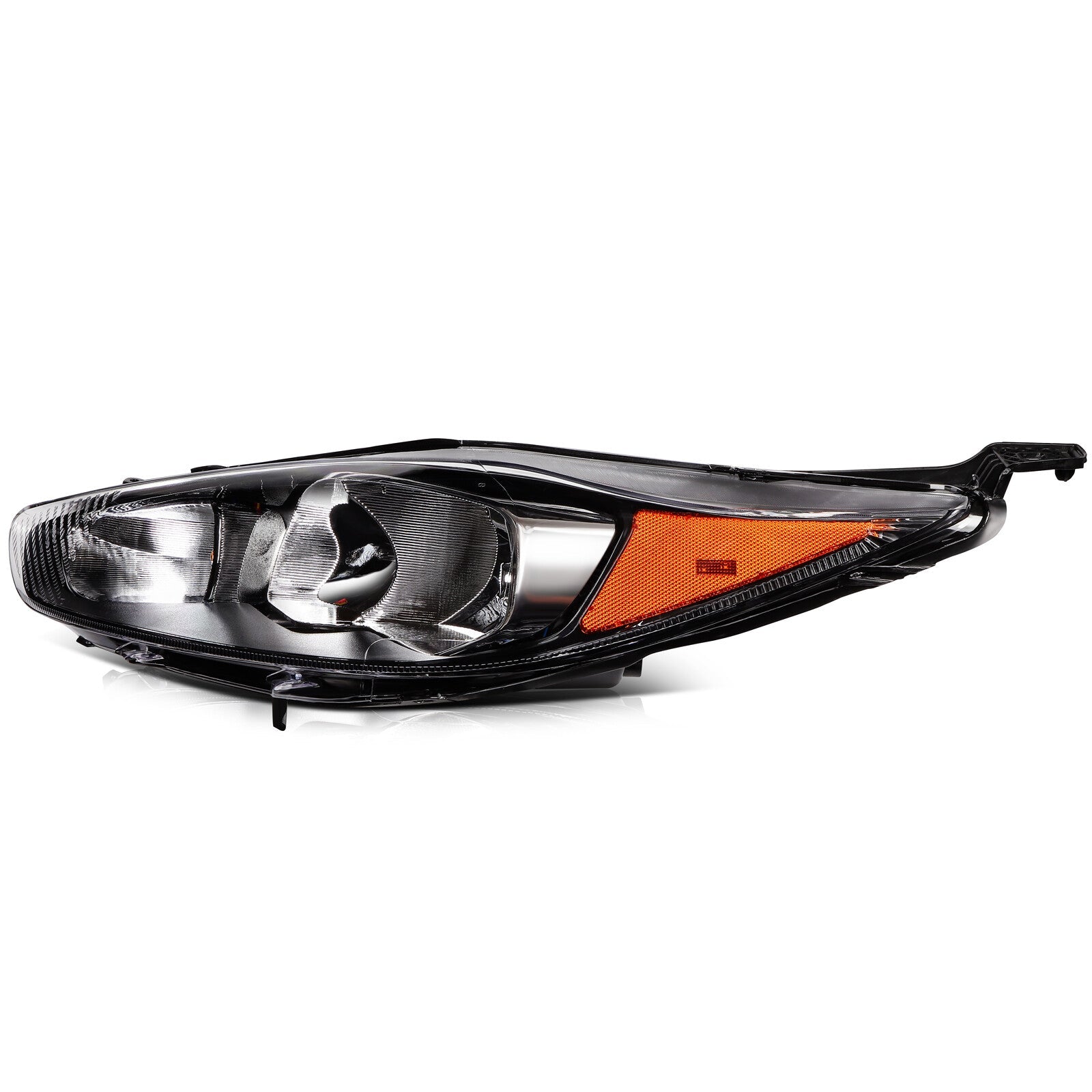 For Ford Fiesta 2018-2014 Black Housing Left+Right Side Headlights Assembly 6B93BC-57