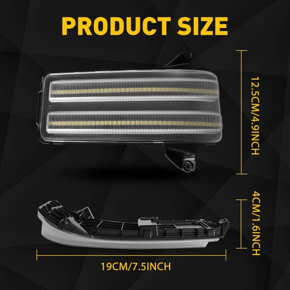 Sequential LED Side View Mirror Turn Signal Light For 2020-23 Silverado Sierra A 6B93BC-57