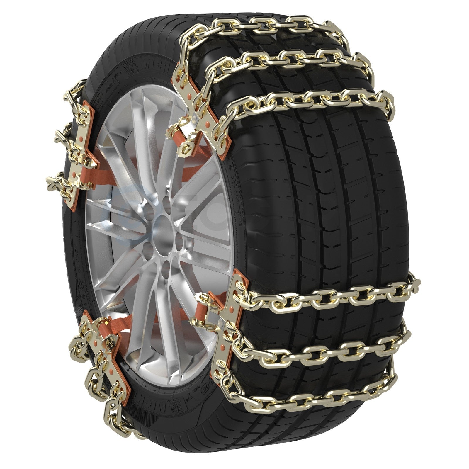Auto Off-road Car SUV Tire Snow Anti-skid Chains For 165-275mm Universal Chains 6B93BC-57