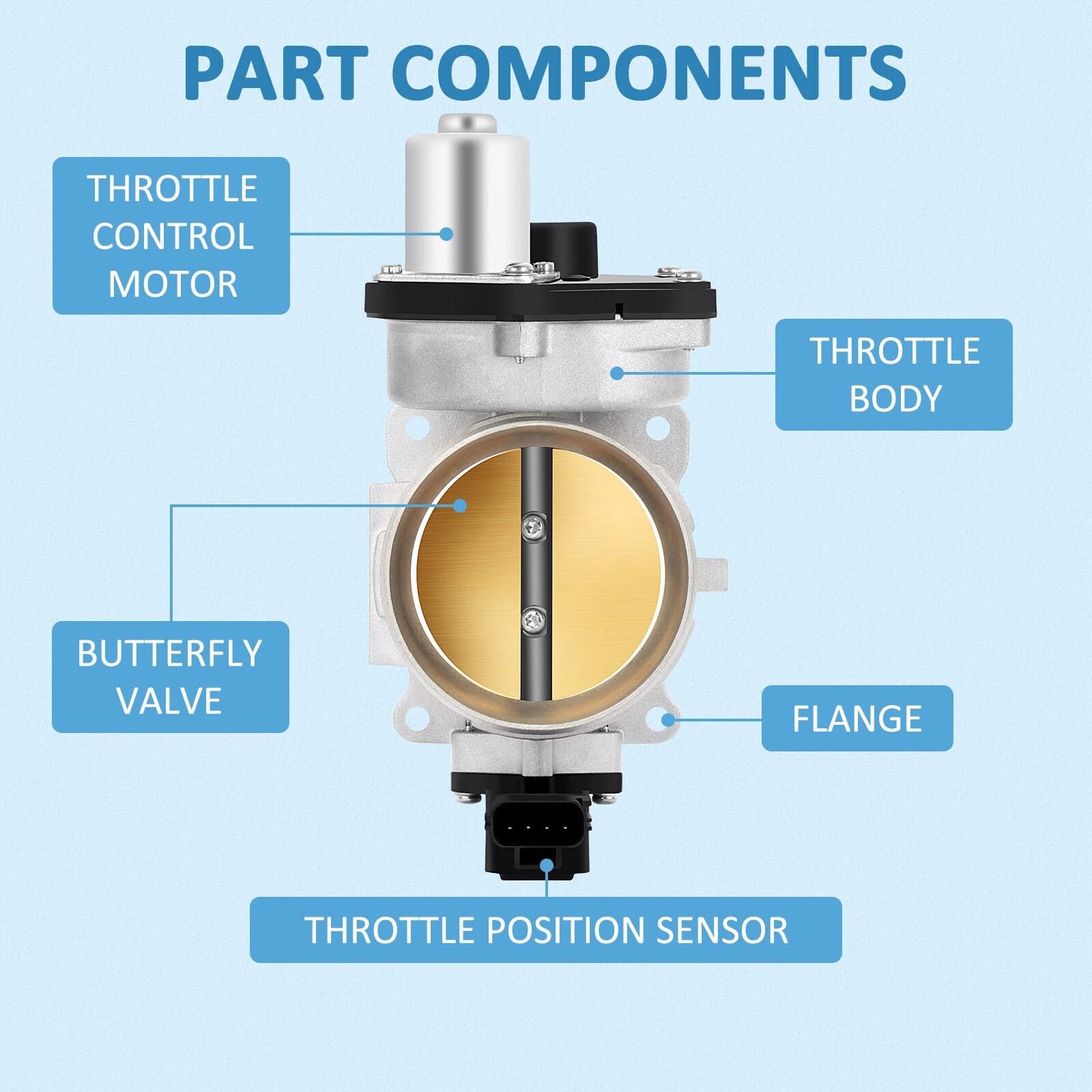 For Ford Explorer Explorer Sport Trac Mercury Mountaineer 4.6L Throttle Body 6B93BC-57
