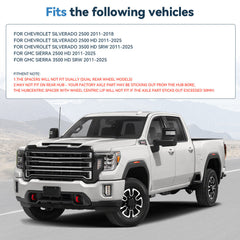 4 Pcs 2" 8x180 Hubcentric Wheel Spacers Front For Silverado Sierra 3500 HD SRW 6B93BC-57