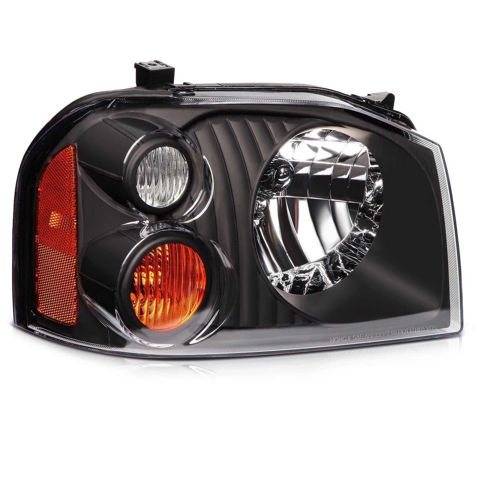 For 2001-2004 Nissan For Frontier Black Housing Left+Right Headlights Assembly KOEEP