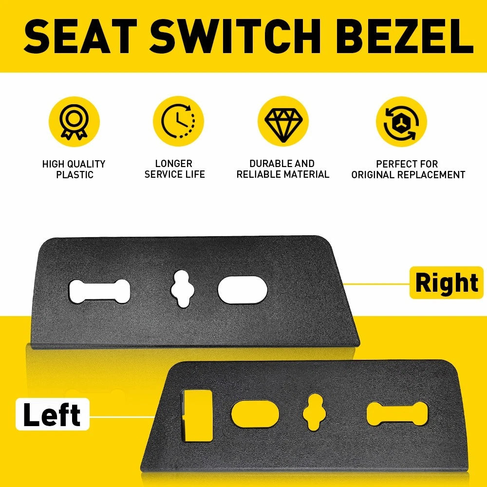 Fits 2009-2014 Ford F-150 Driver Passenger Seat Switch Bezel Housing Replacement 6B93BC-57