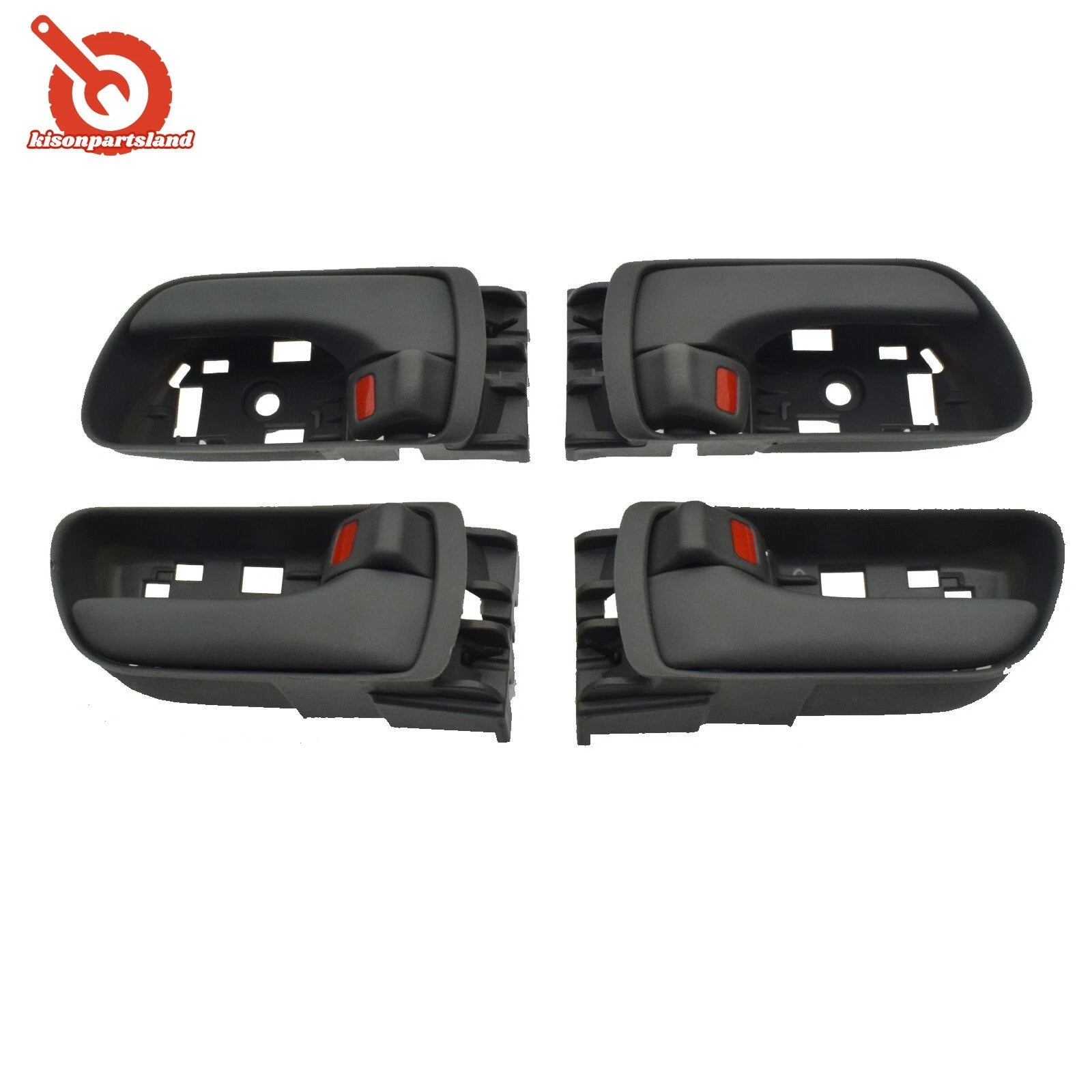 4PCS Inside Interior Door Handle Grey For 2004-10 Toyota Sienna Front Left Right 6B93BC-57