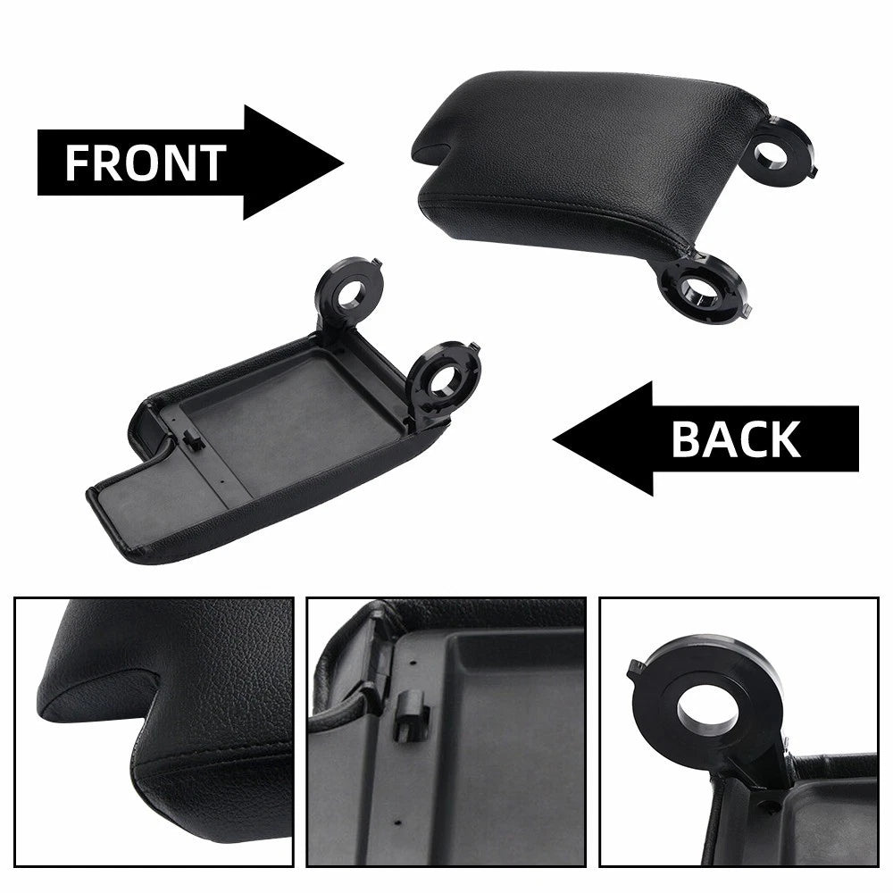 PU Leather Armrest Center Console Lid Cover For BMW E46 3 Series 1999-2005 EOA 6B93BC-57