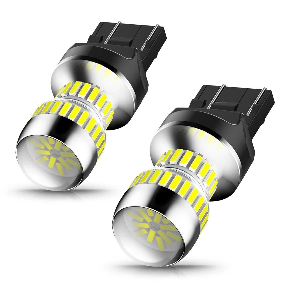 7443 7440 LED DRL Reverse Backup Brake Light Canbus Error Free 7444 Bulbs White 6B93BC-57