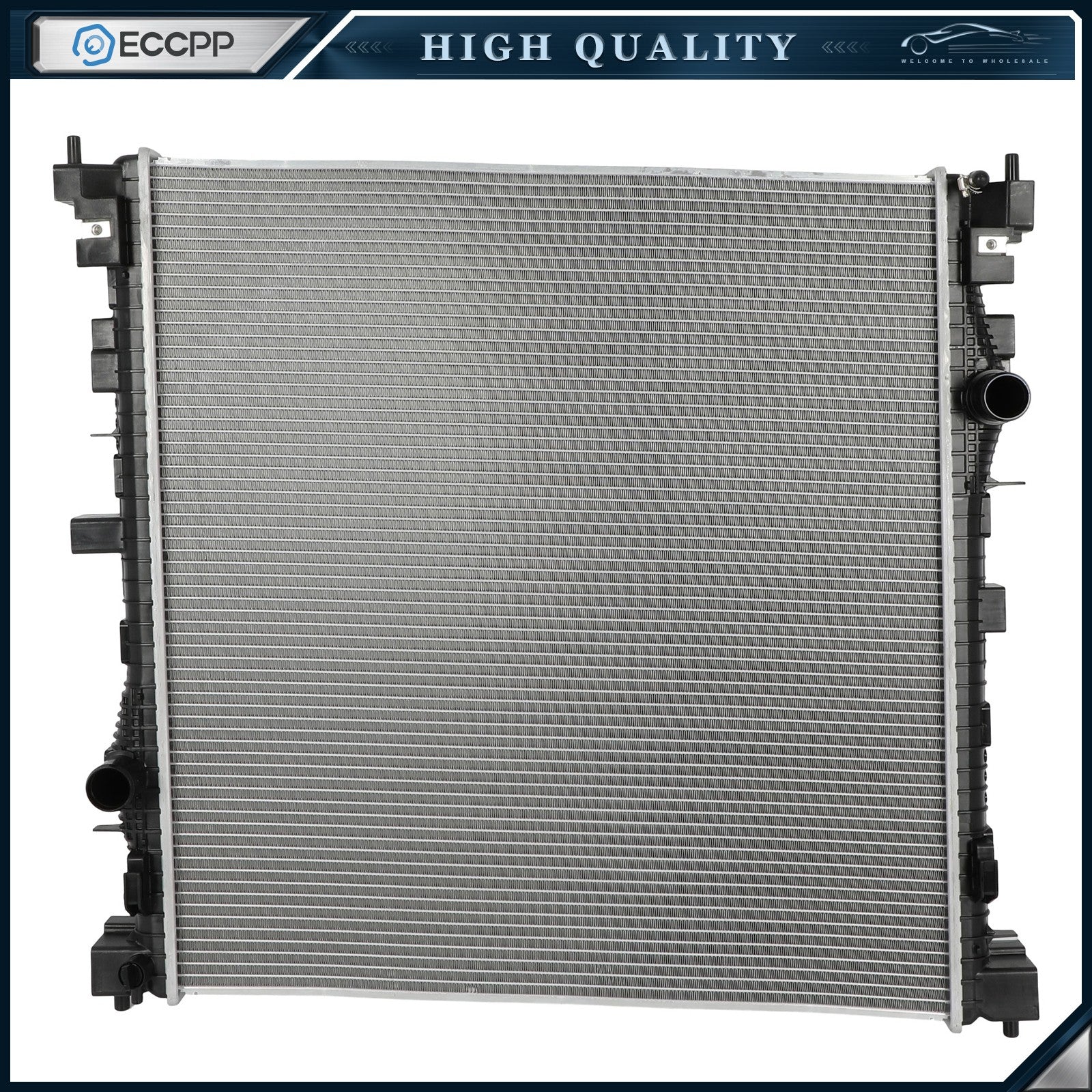 Aluminum Radiator For 20-23 Ford Explorer 20-22 Ford Police Interceptor Utility 6B93BC-57