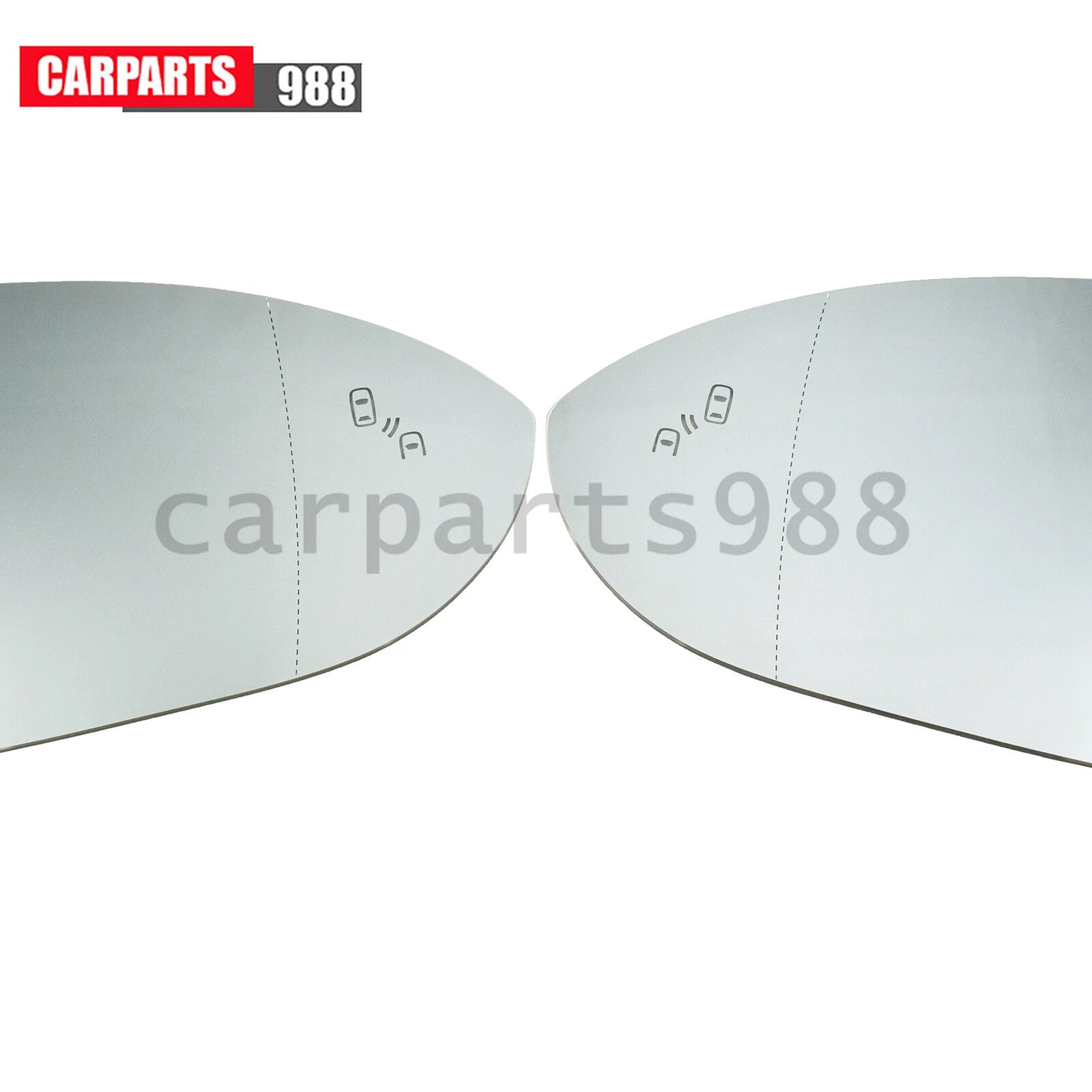 2Pcs LH RH Wing Door Mirror Glass Heated w/ Blind Spot For VW Golf GTI E-Golf 6B93BC-57
