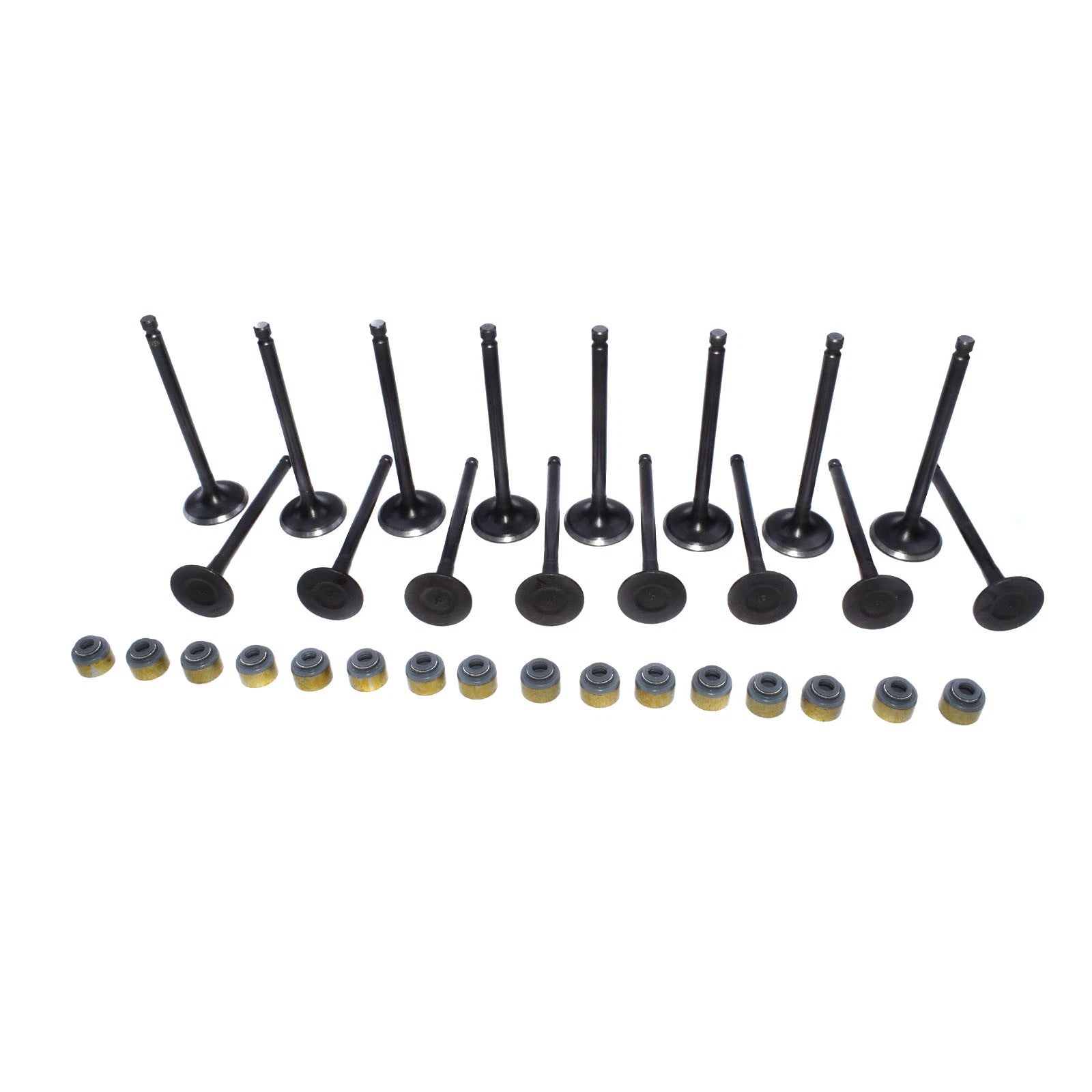 Intake Exhaust Valve w/ Valve Stem Seals For Hyundai ACCENT Kia RIO 1.6L 01-11 6B93BC-57