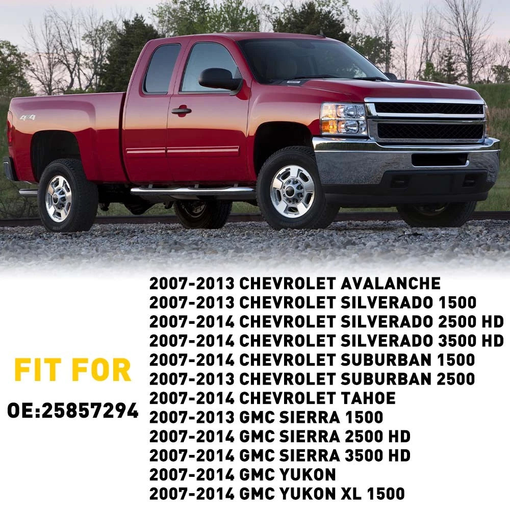 1Pair Front Door Upper Trim Panel For Chevy Silverado GMC Sierra Yukon 2007-2013 6B93BC-57