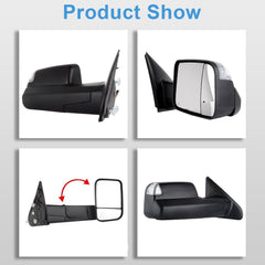 Tow Mirrors Power Heated Turn Signal For 02-08 Dodge Ram 1500 03-09 2500 3500 6B93BC-57