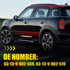 Front Side Marker Lights Clear Housing For 2011-16 MINI Cooper R60 R61 Paceman A 6B93BC-57