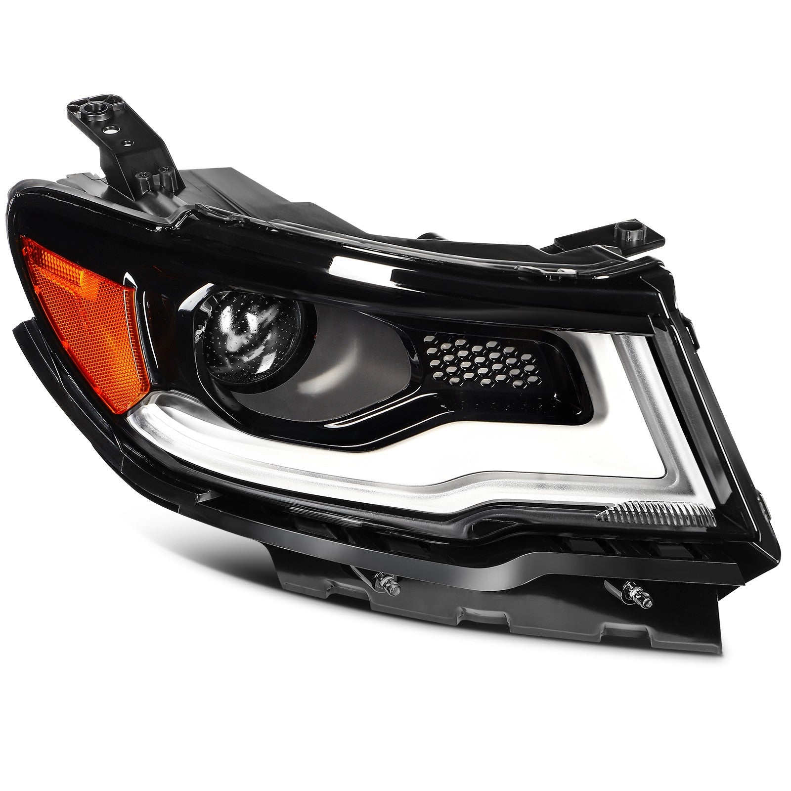 For 2021-2017 Jeep Compass HID/Xenon w/LED DRL Projector Headlight Right Side 6B93BC-57