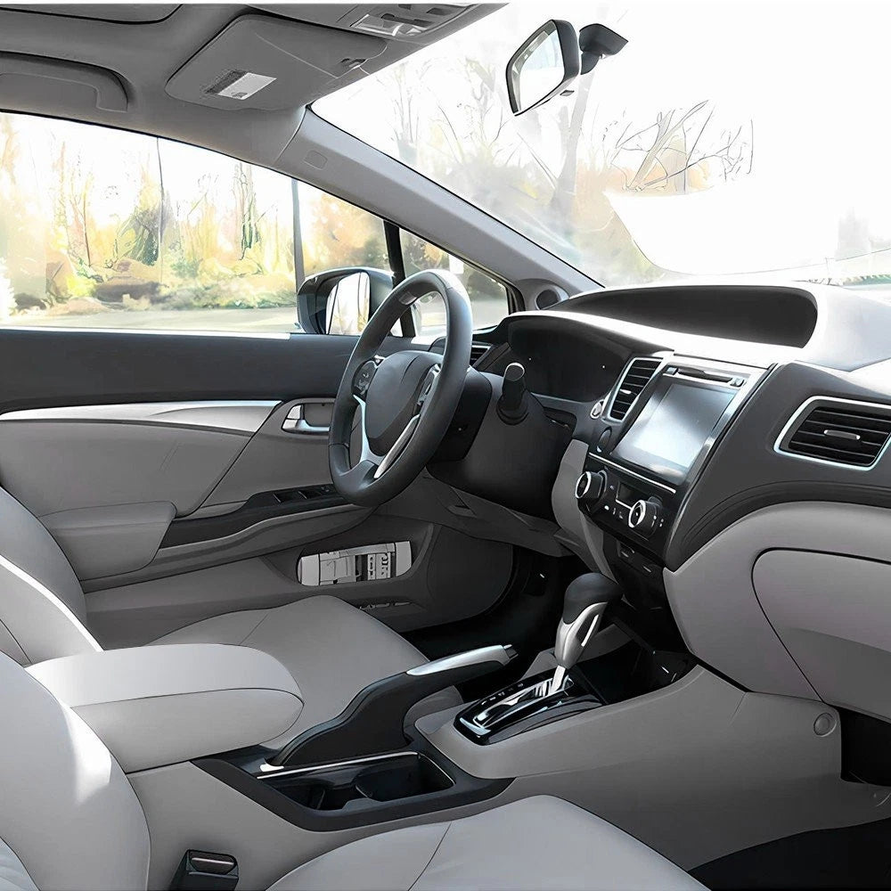 Fits 2012-2015 Honda Civic Center Console Cover Front Door Armrest Skin Leather 6B93BC-57