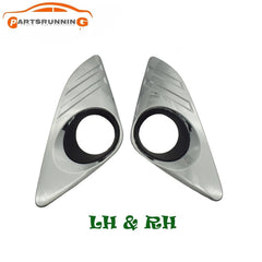 Bumper Lower Chrome Fog Light Lamp Covers Trim Bezel For 2012-2014 Toyota Camry 6B93BC-57